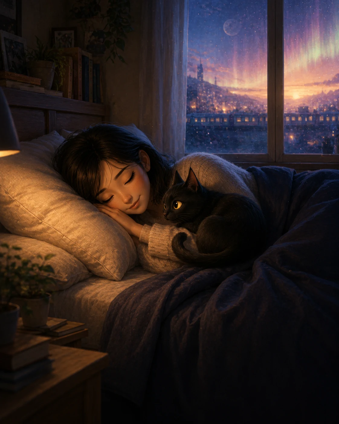 05 · Home Before Morning: 혜 언니와 Lumi가 함께하는 cinematic storybook scene